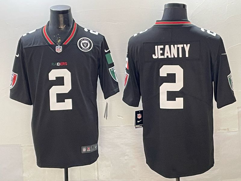 Men 2026 Nike Oakland Raiders #2 Jeanty Black 2th generation Throwback Limited NFL Jersey 003->oakland raiders->NFL Jersey